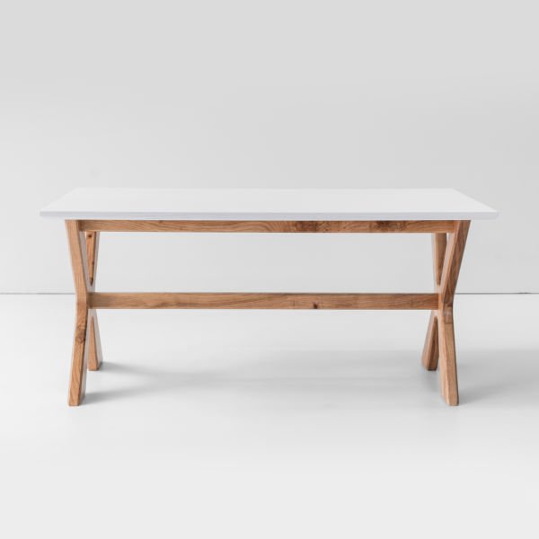 Gar Sehpa - 100x50 cm Beyaz Amerikan Lake