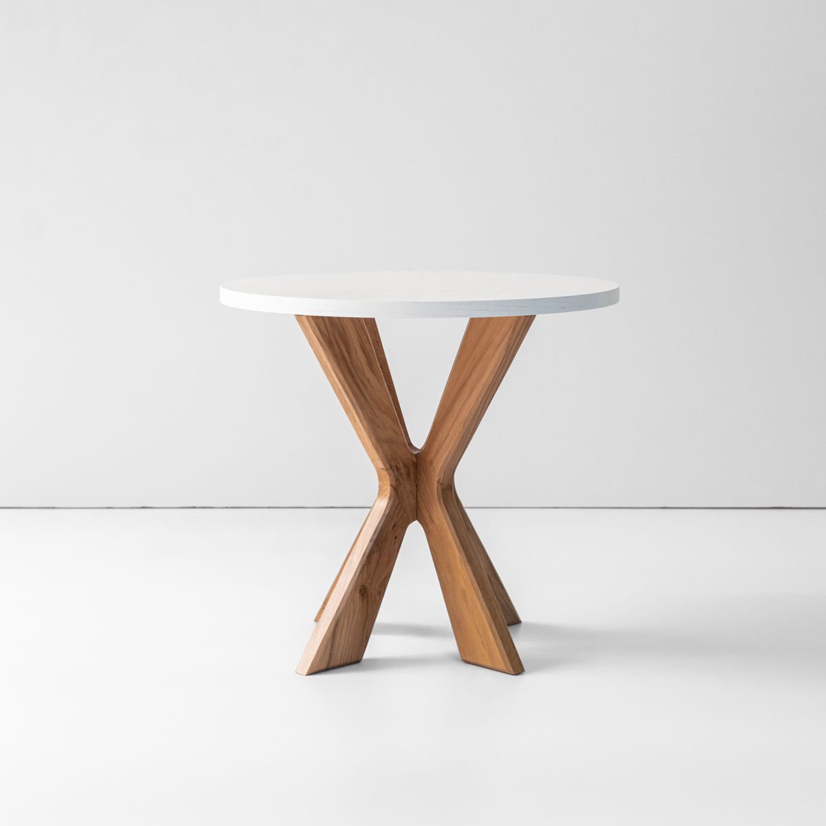 Sohbet Sehpa - 50 cm Beyaz Amerikan Lake