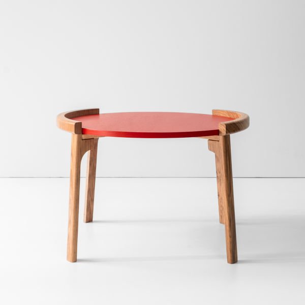 Organik Sehpa - 65 cm Kırmızı Amerikan Lake