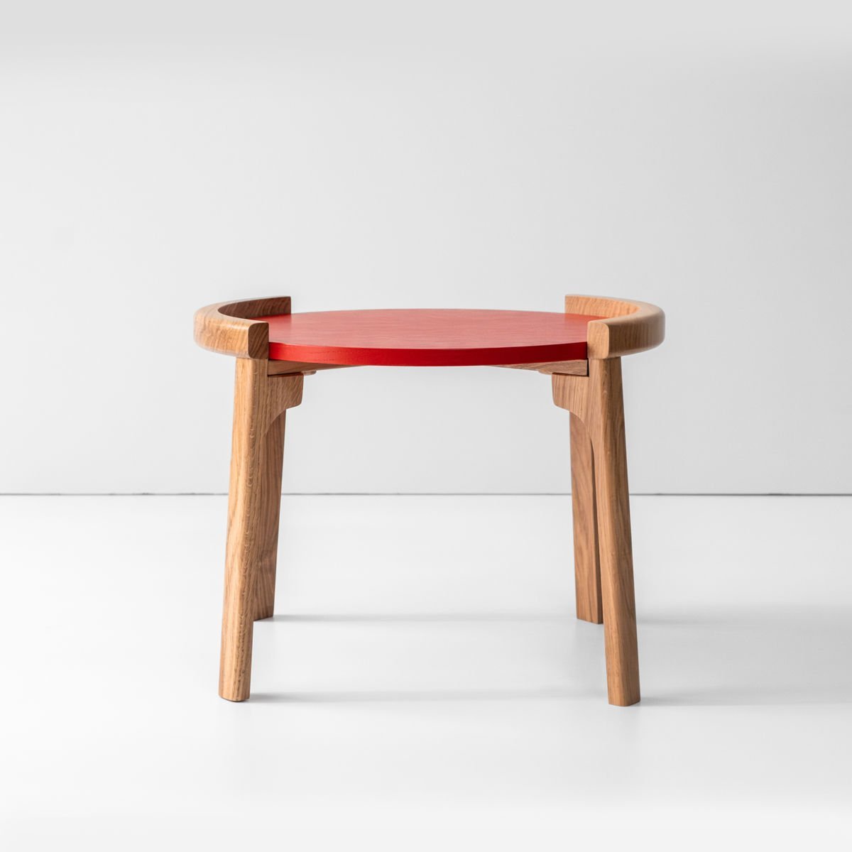 Organik Sehpa - 50 cm Kırmızı Amerikan Lake