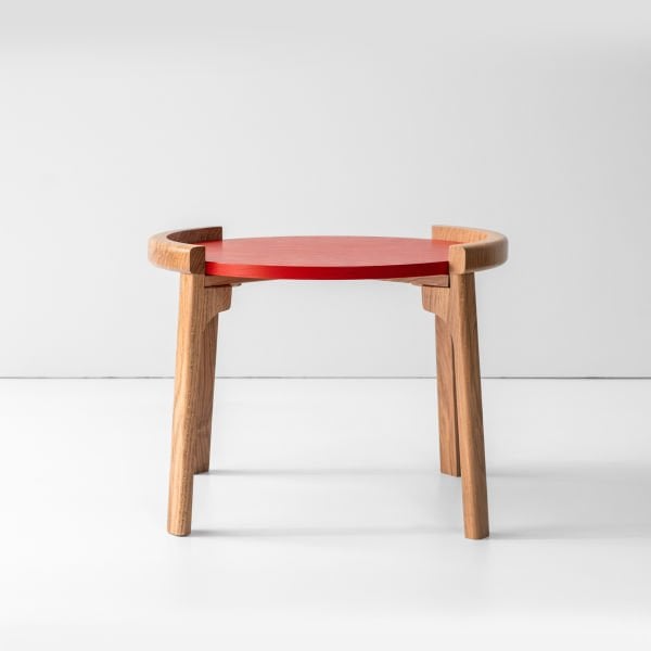 Organik Sehpa - 50 cm Kırmızı Amerikan Lake